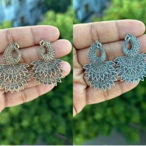 Peacock earrings