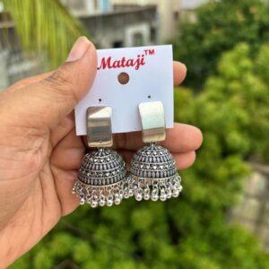 Oxidised Jhumka Earring