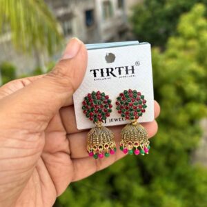 Multistone jhumka