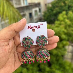 Multicolour jhumka