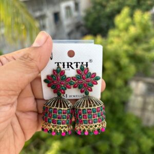 Multicolor jhumkas