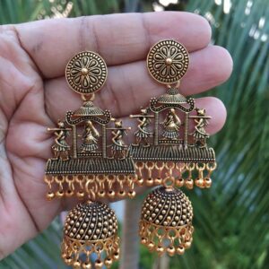 Radhakrishnan jhumka earring