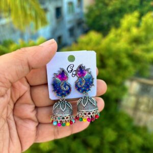 Peacock jhumka