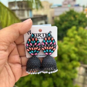 Multicolor jhumkas
