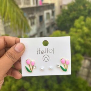 Flower stud card